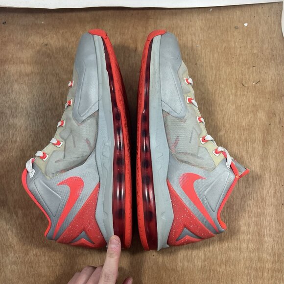 Nike LeBron 11 Low Base Grey Laser Crimson (No Box) Men Size 10 Basketball Shoes main image 11